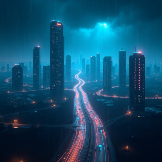 Blue Cyberpunk City
