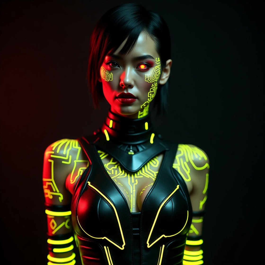 Cyberpunk Woman Art Package