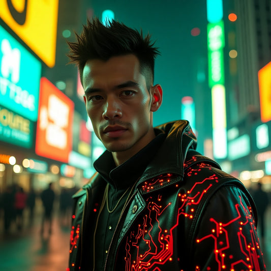 Cyberpunk Themed Man