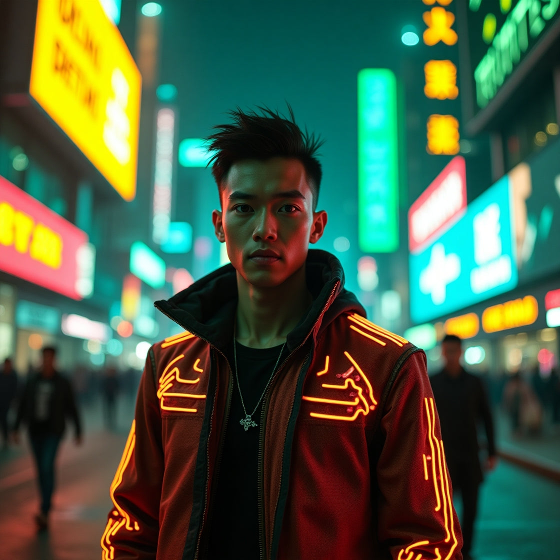 Cyberpunk Themed Man