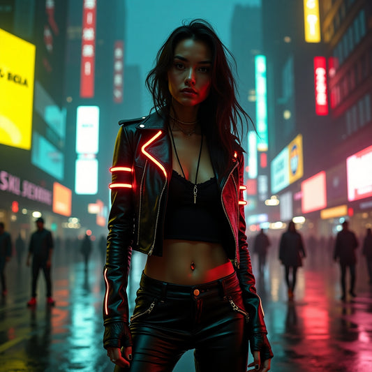 Cyberpunk Themed Woman