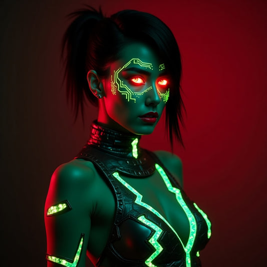 Cyberpunk Themed Art Neon Edition