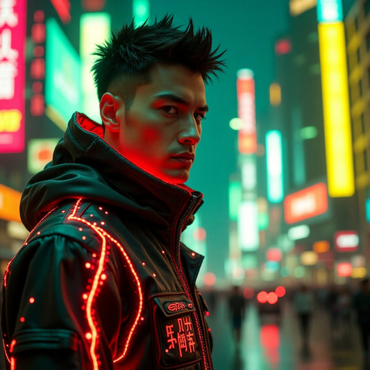 Cyberpunk Themed Man