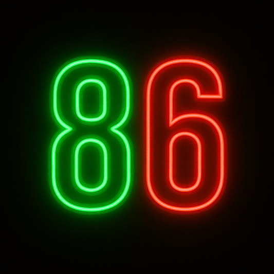 Neon Number Set V1