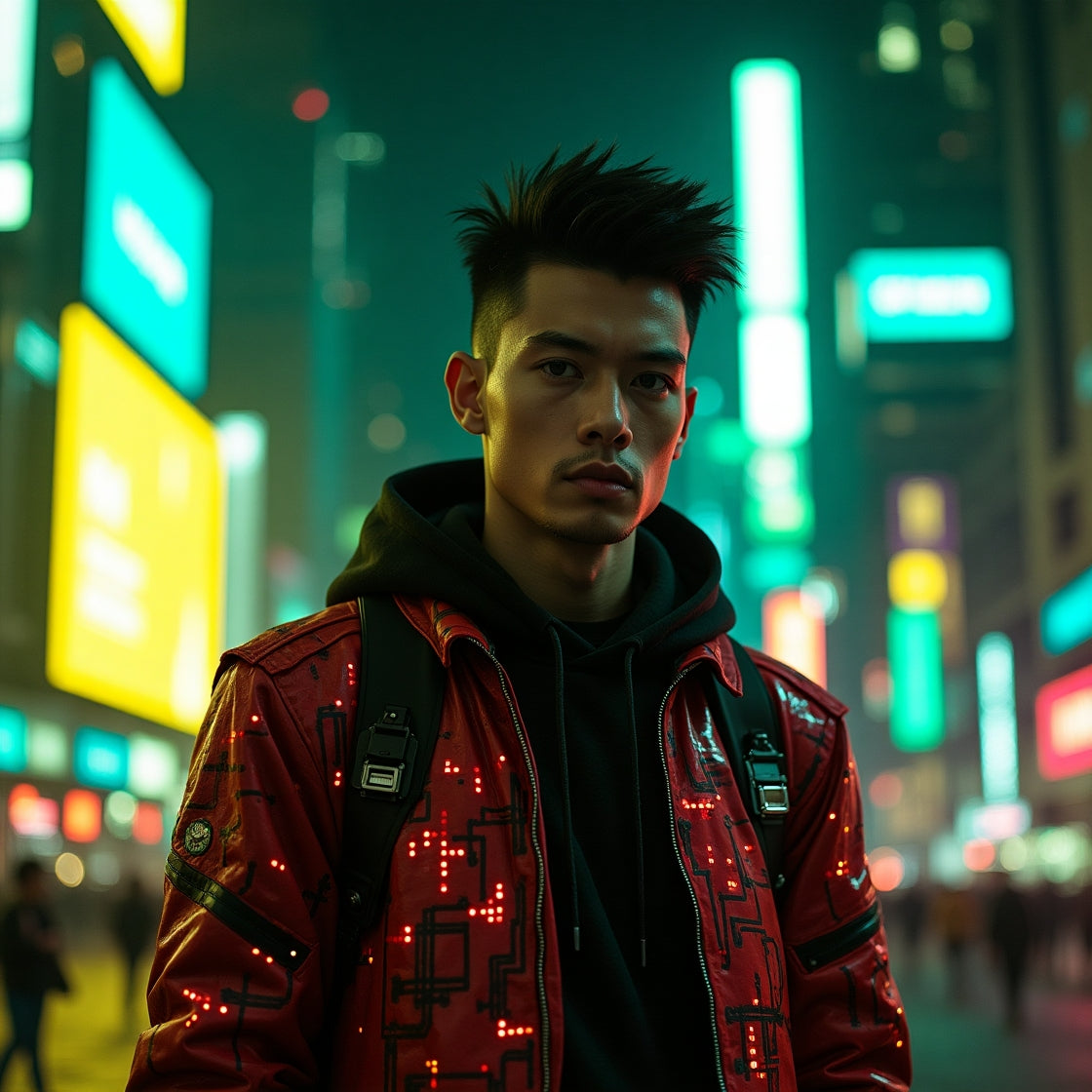 Cyberpunk Themed Man