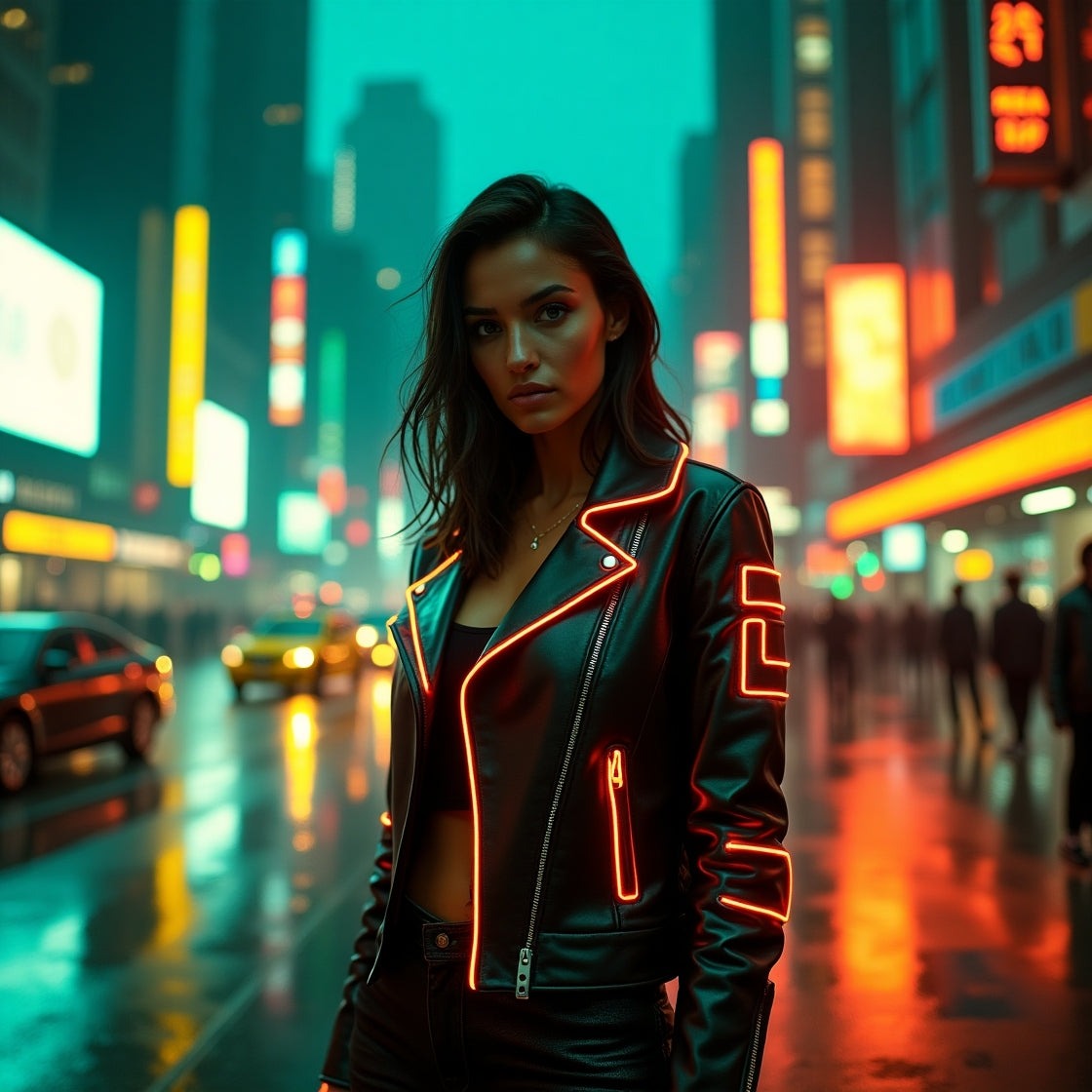 Cyberpunk Themed Woman